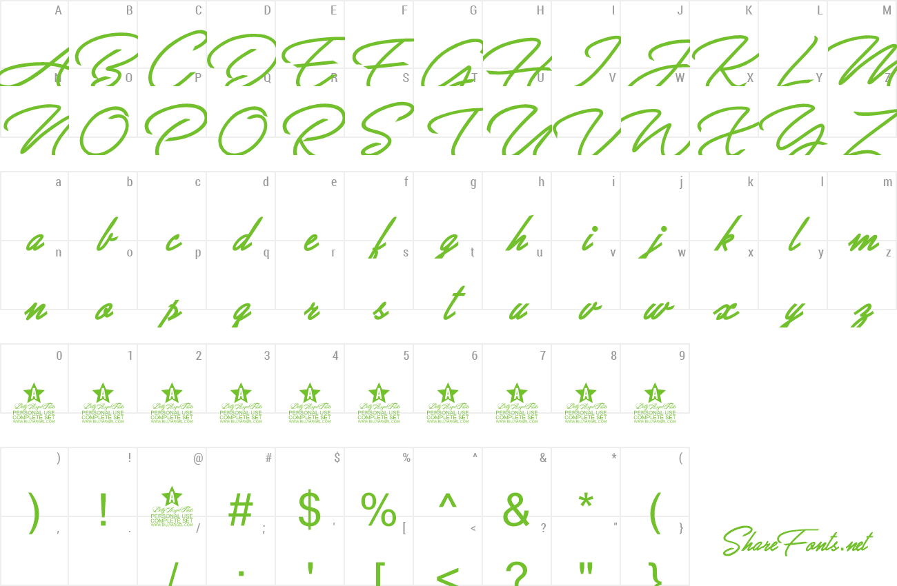 Font Allegretta preview